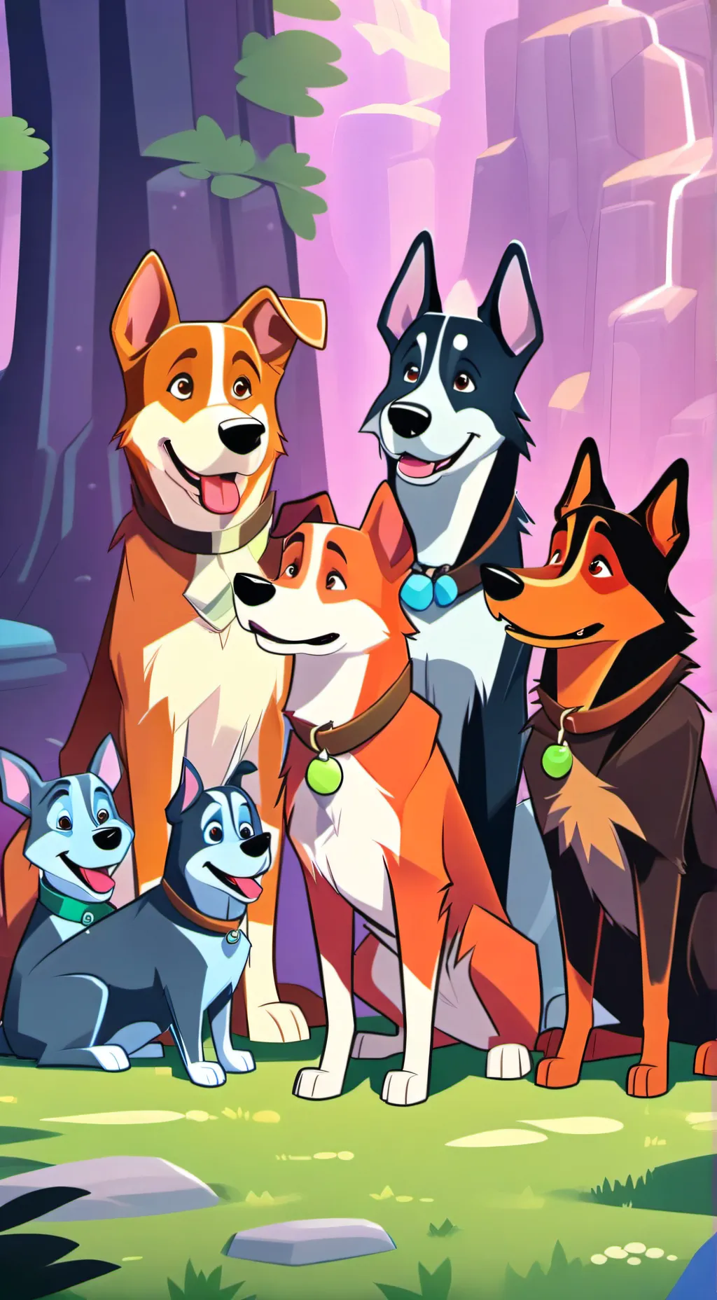 ai character: Mini Animal Dogs background