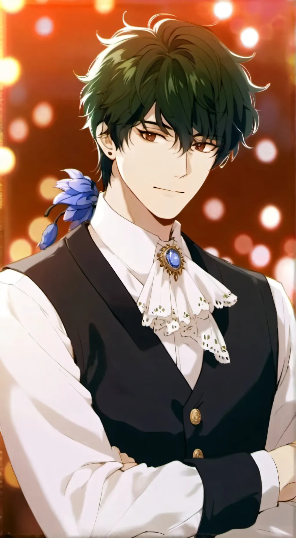 ai character: Albert  background