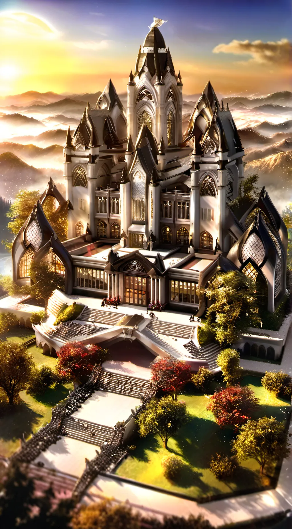 ai character: -BLADEUniversity- background