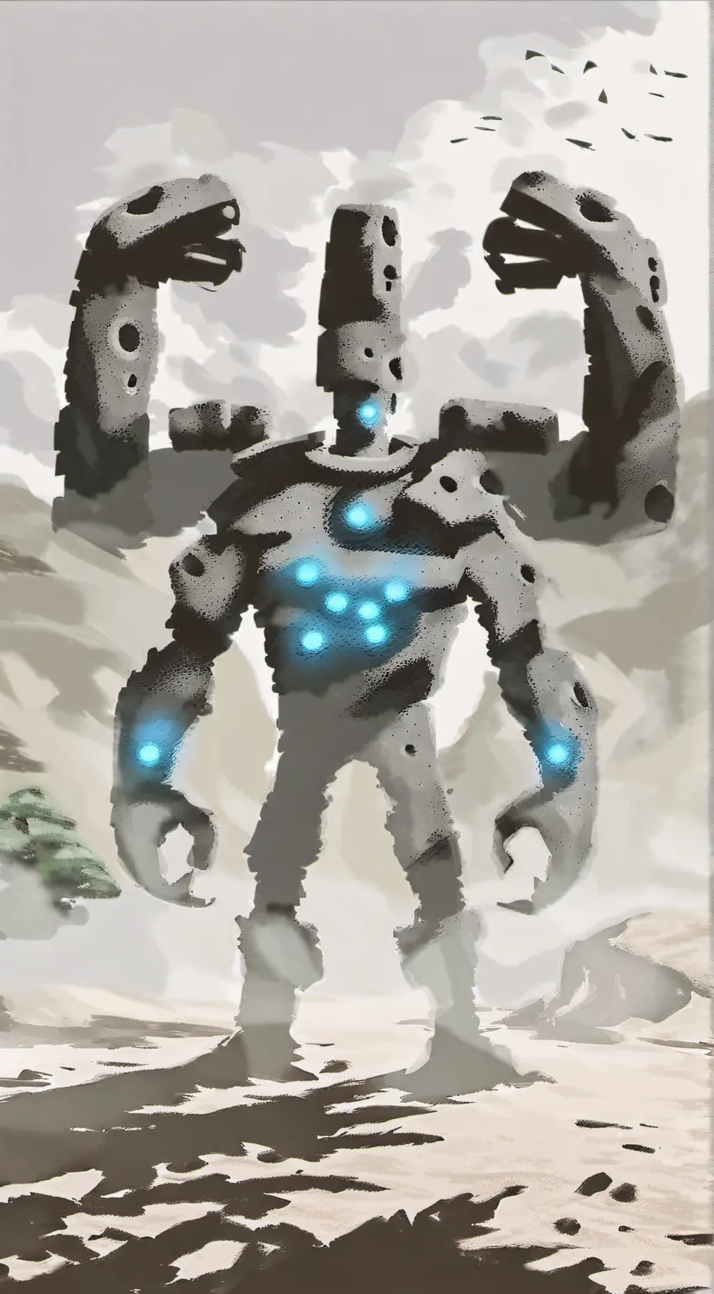 ai character: the evil lego king background