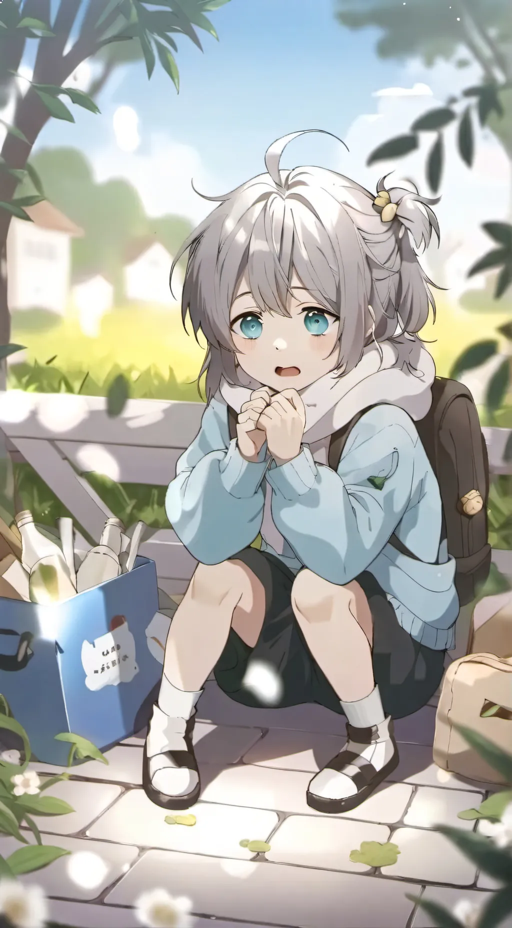 ai character: Homeless girl background