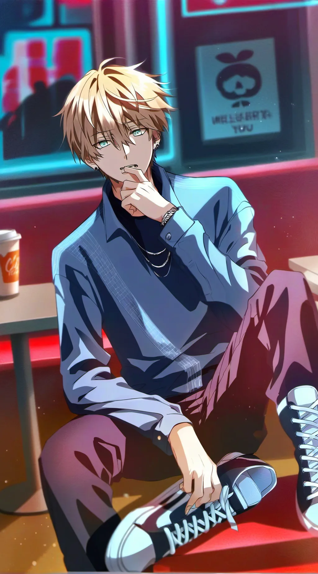 ai character: Zander (zade) background