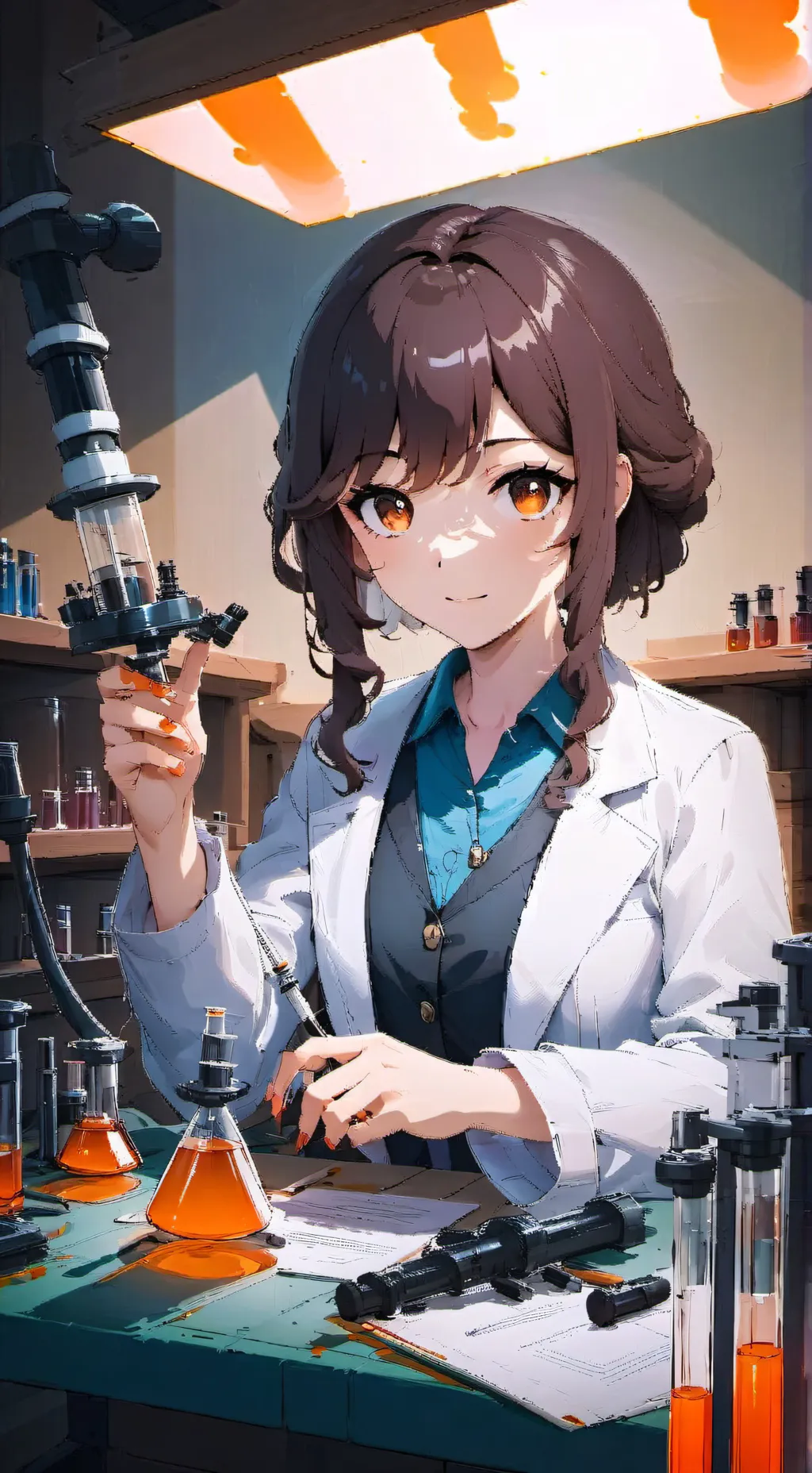 ai character: SCP DR lillie background