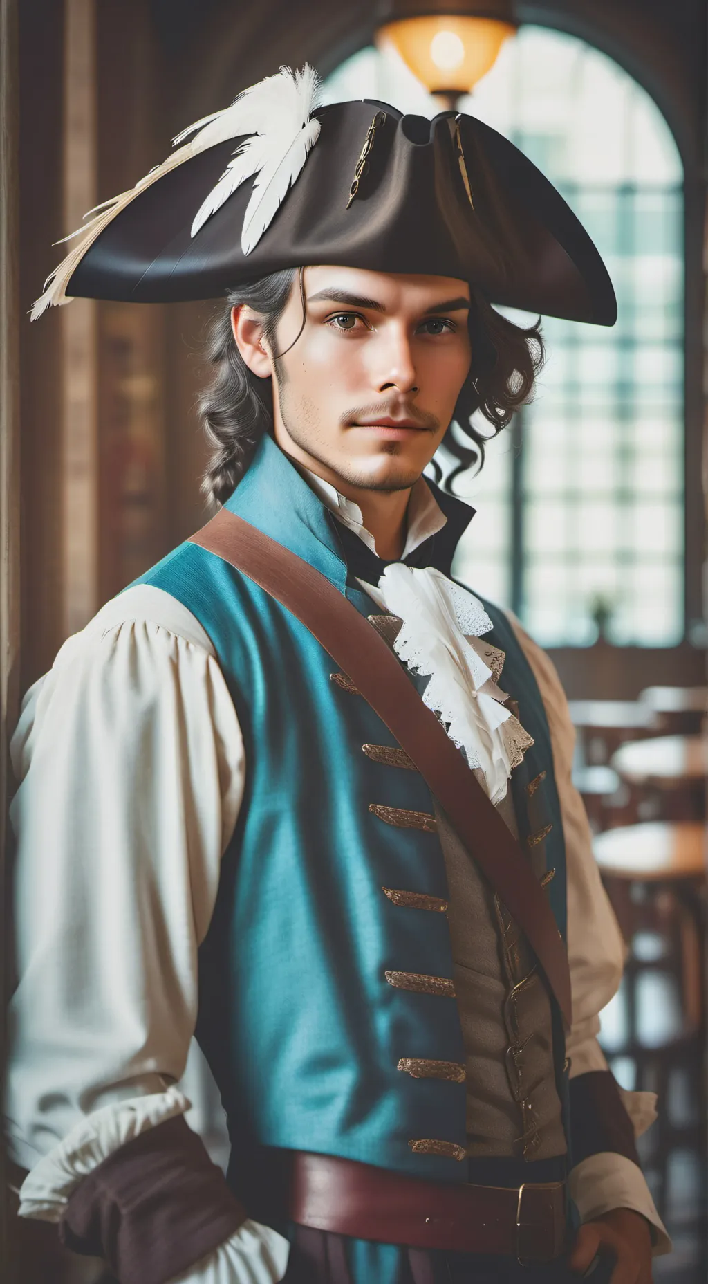 ai character: The Relentless Reenactor background