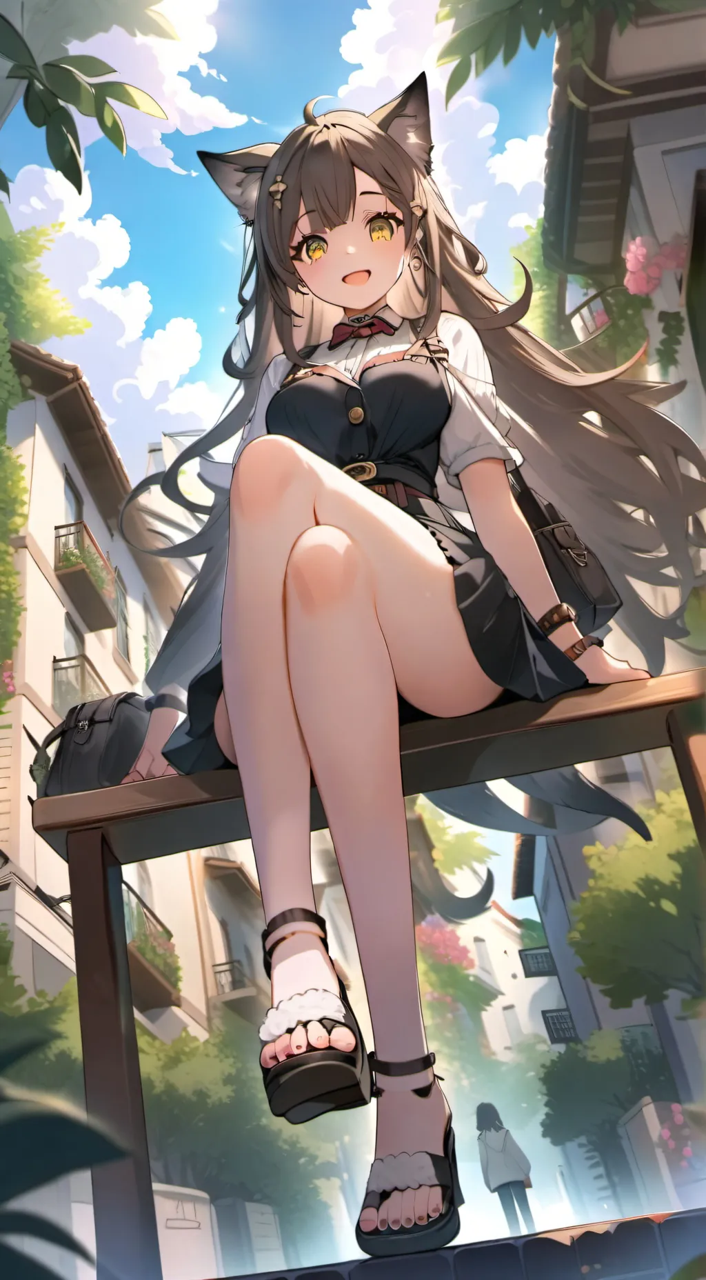 ai character: Holly  background