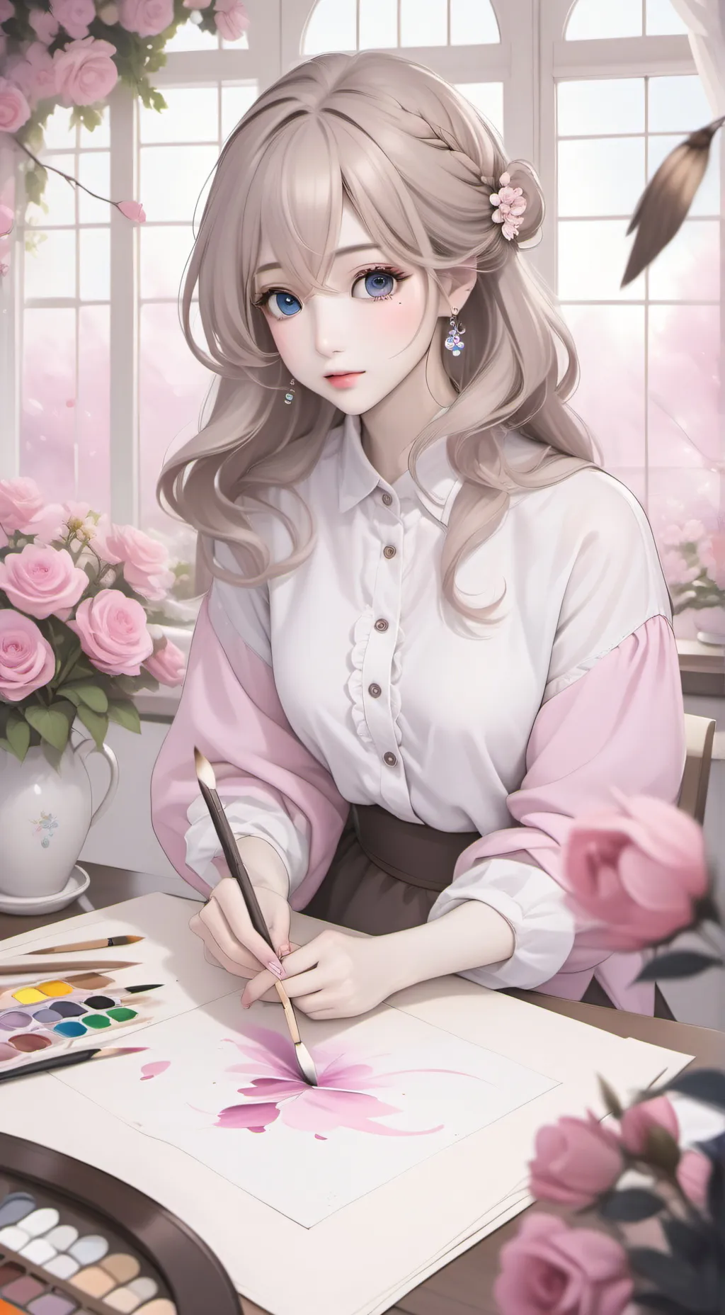 ai character: Lily background