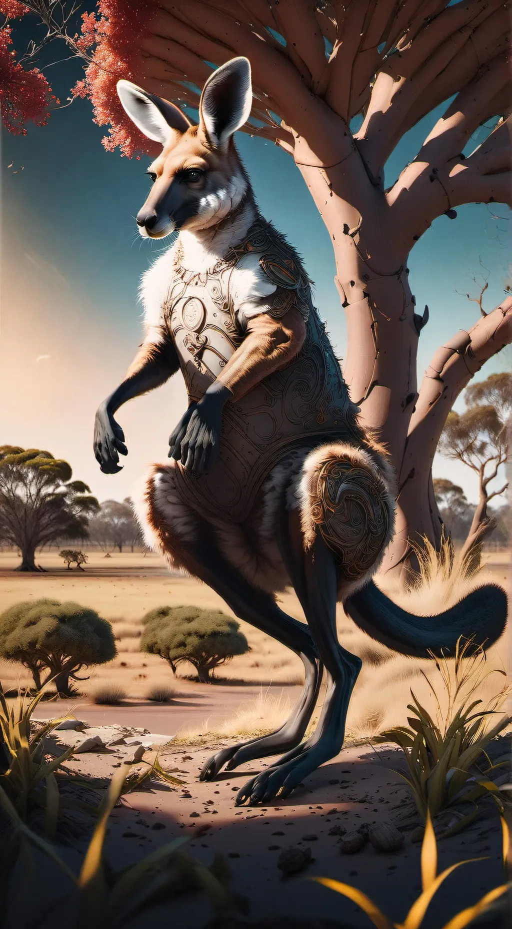 ai character: Scruffy background