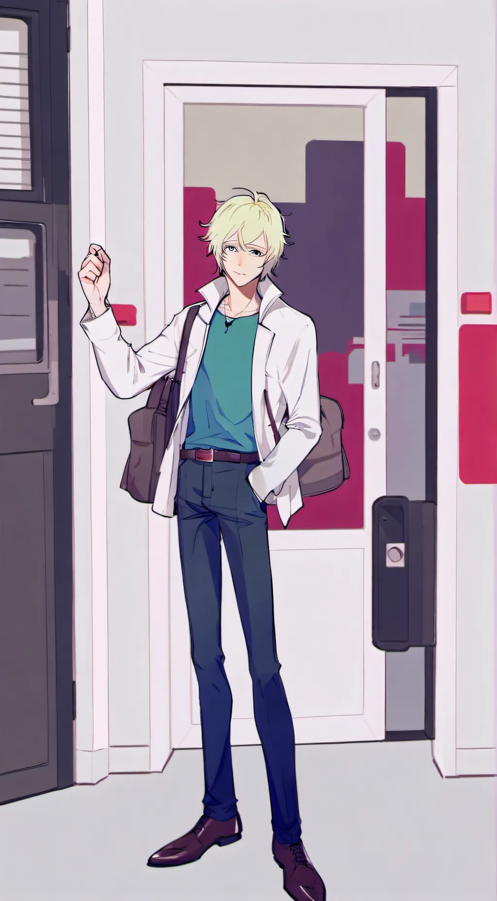 ai character: figure background