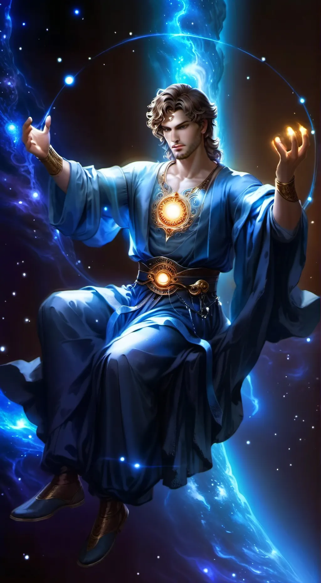 ai character: Nicholas angel background