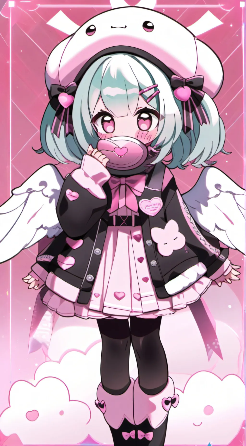 ai character:  ૮ ˶ᵔ ᵕ ᵔ˶ ა background