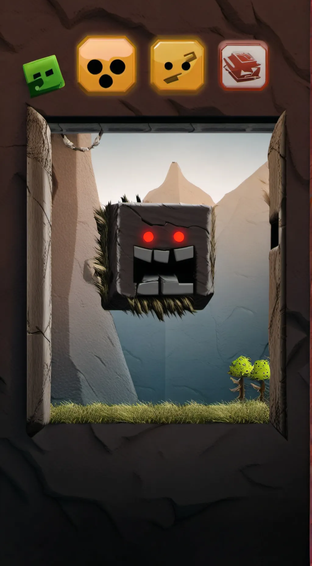 ai character: cube background