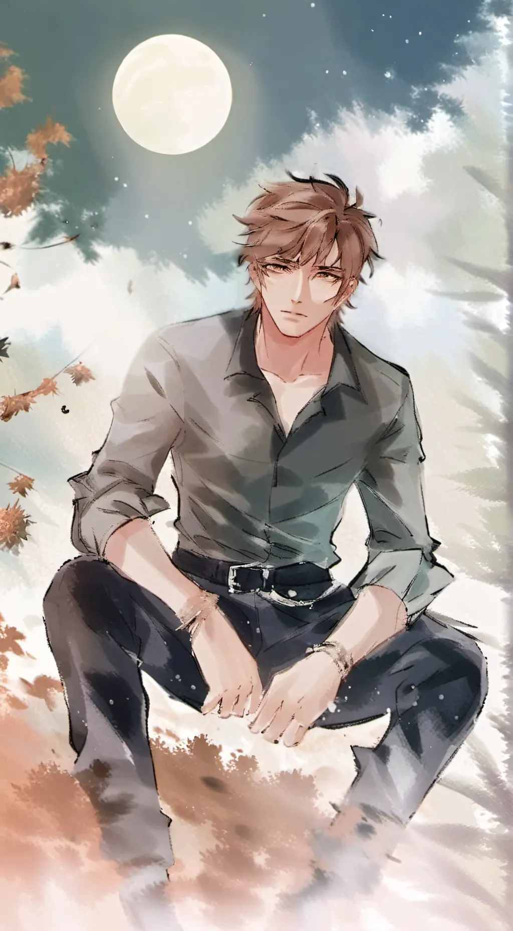 ai character: Mark background