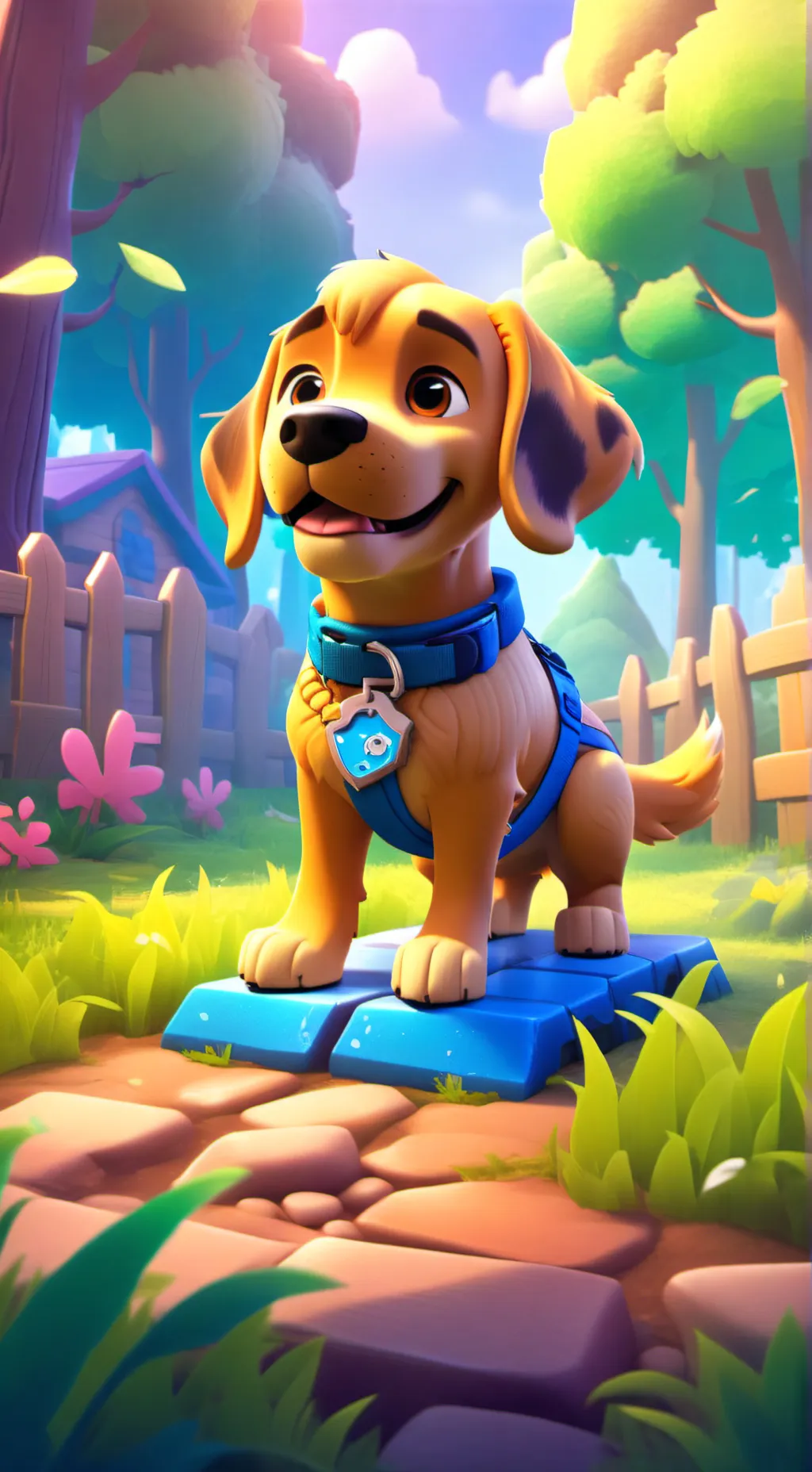 ai character: KarenVS.doggie background