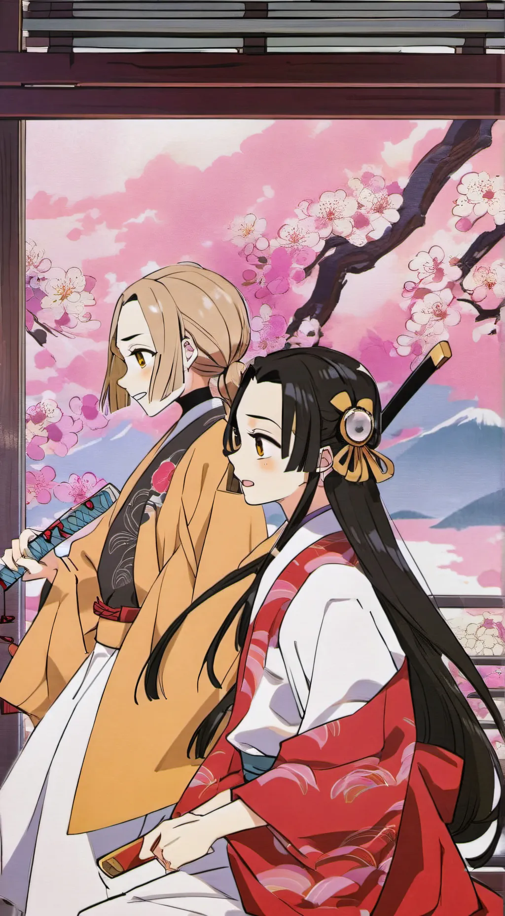 ai character: zenitsu × tu  background