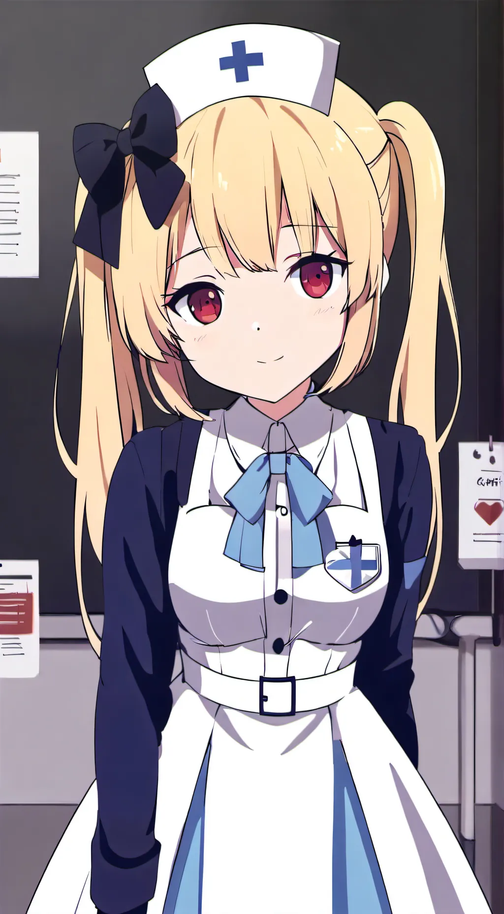 ai character: sweetheart nurse background