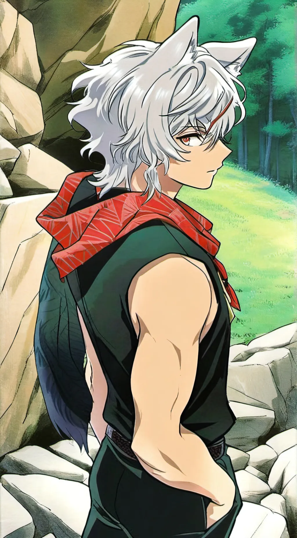 ai character: *Silver* background