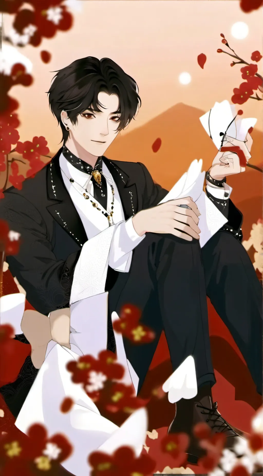 ai character: Michaël  background