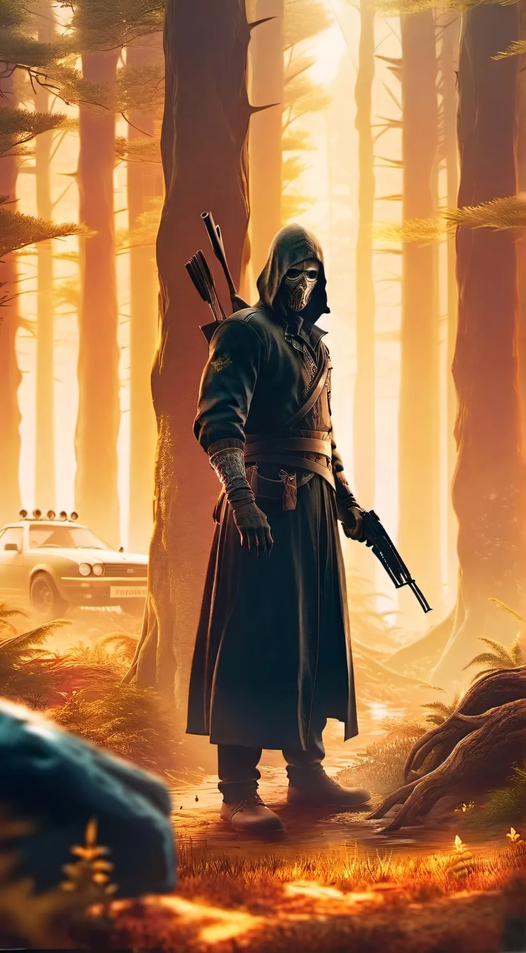 ai character: Wooden Accipiter background