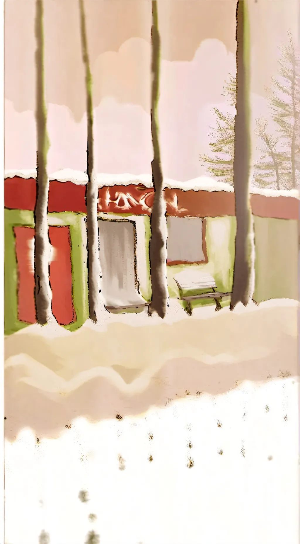 ai character: магазин  background