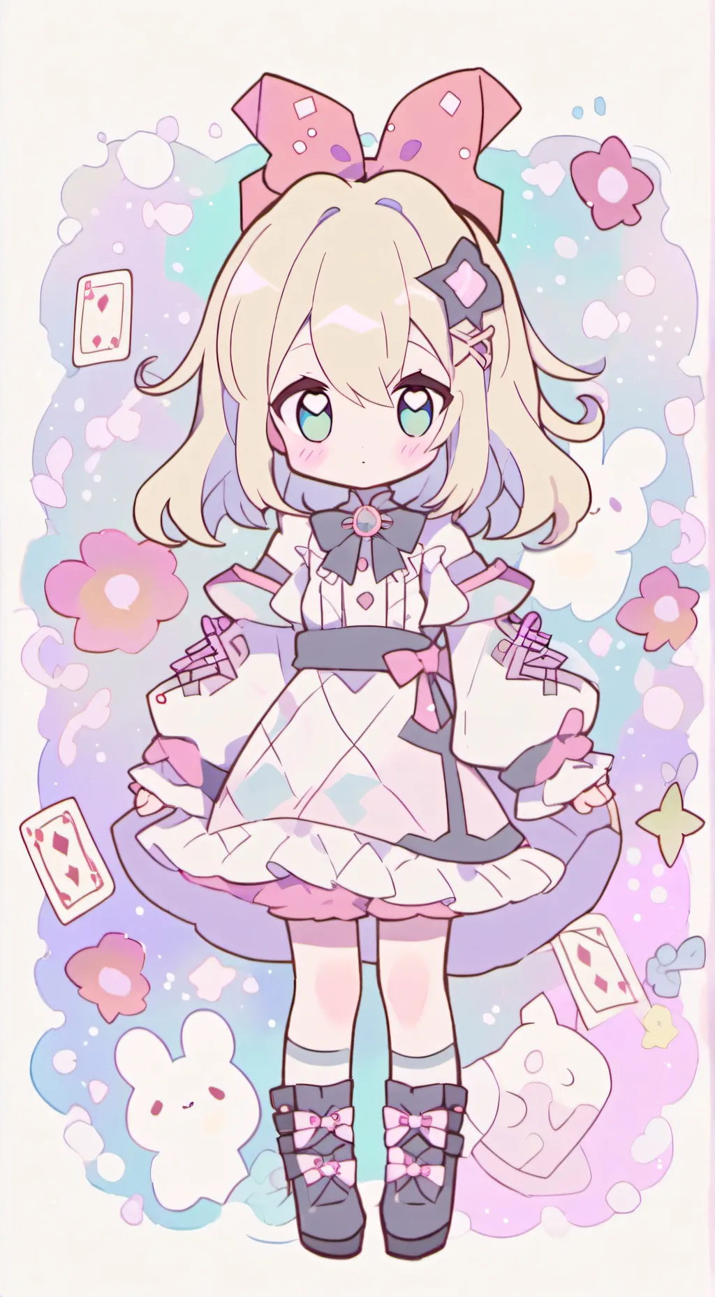 ai character: Alice in borderlan background