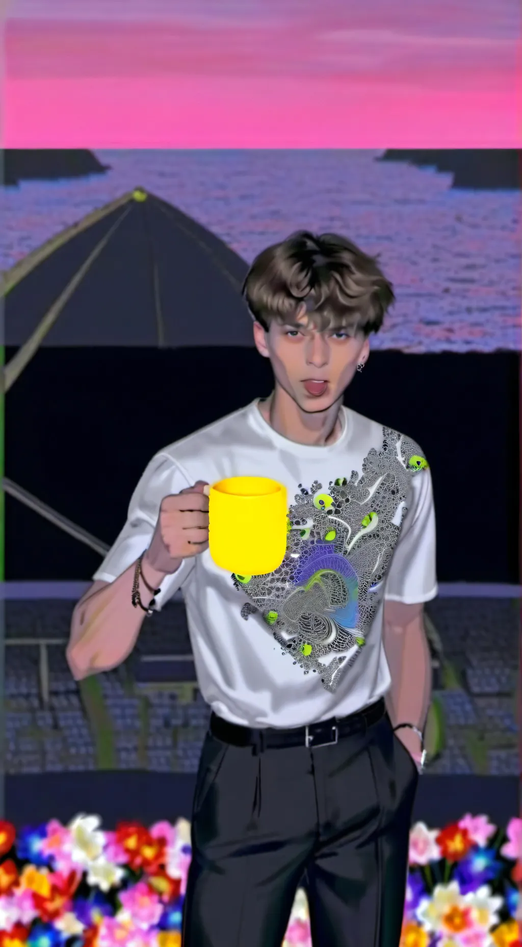 ai character: Liam and Lewis  background