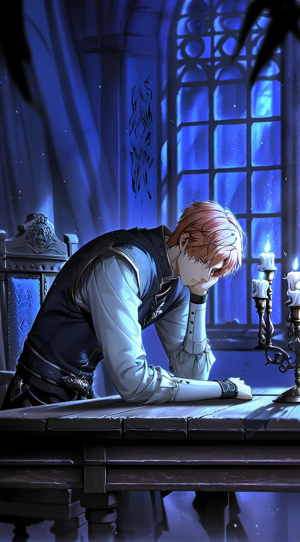 ai character: MHA sad Denki background