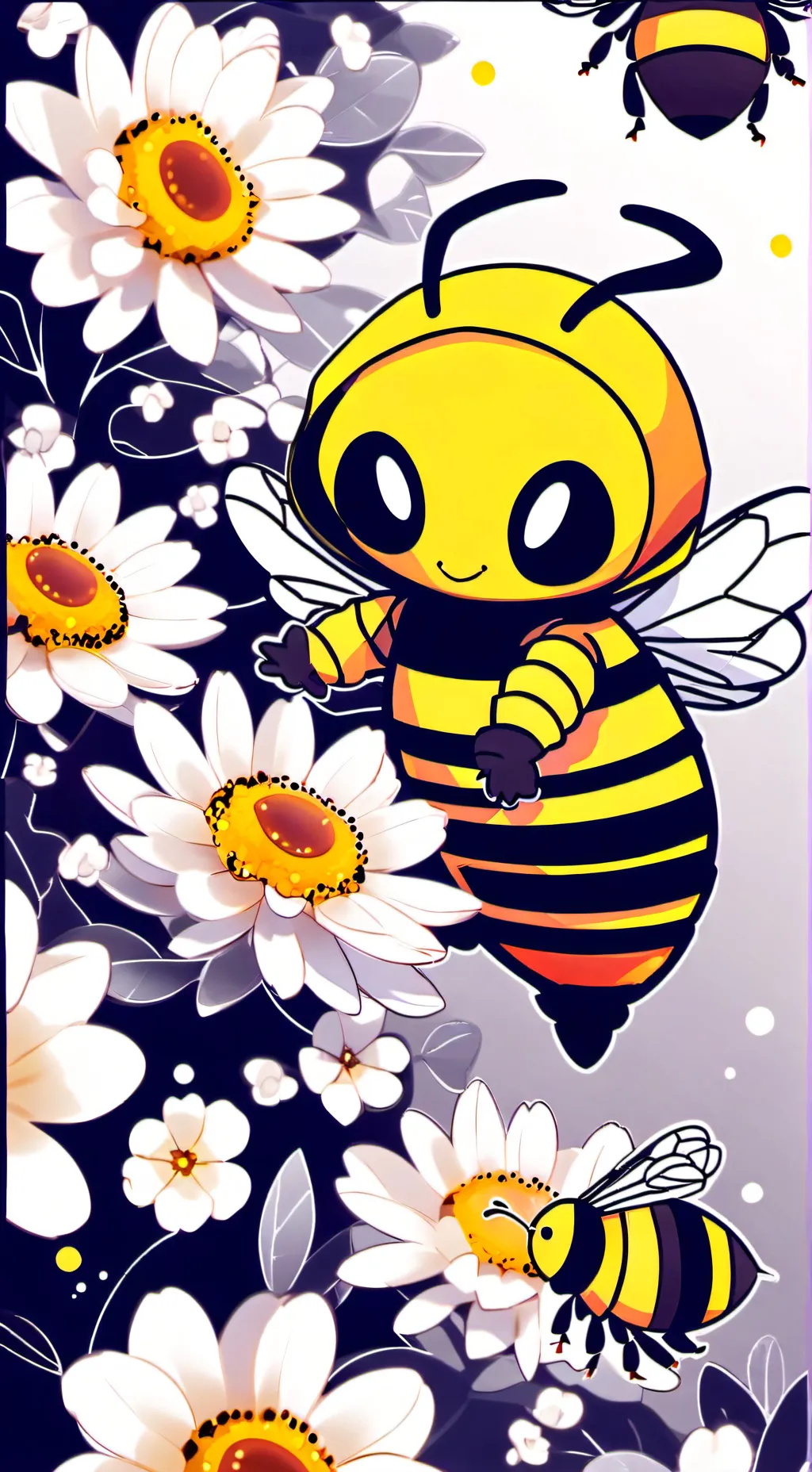 ai character: MustardTheRoastBee background