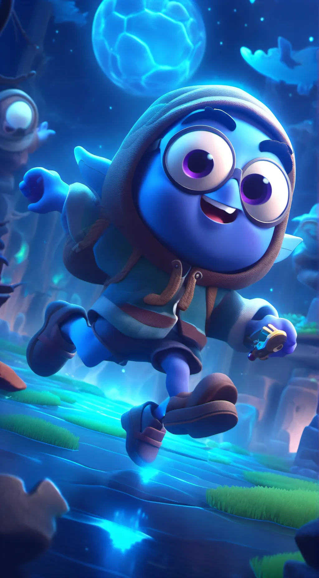 ai character: cats and kids background