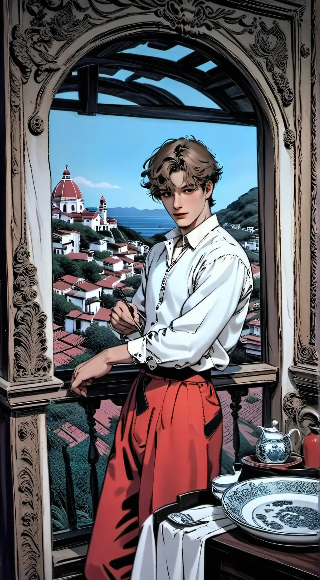 ai character: Silvio💖💝 background