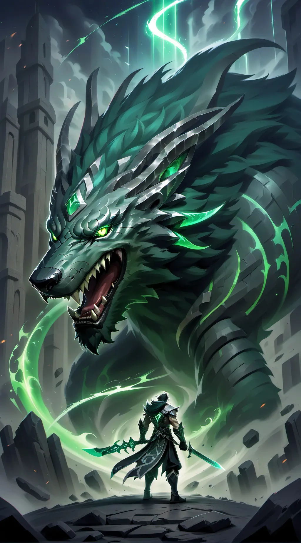 ai character: the pippi glitch background