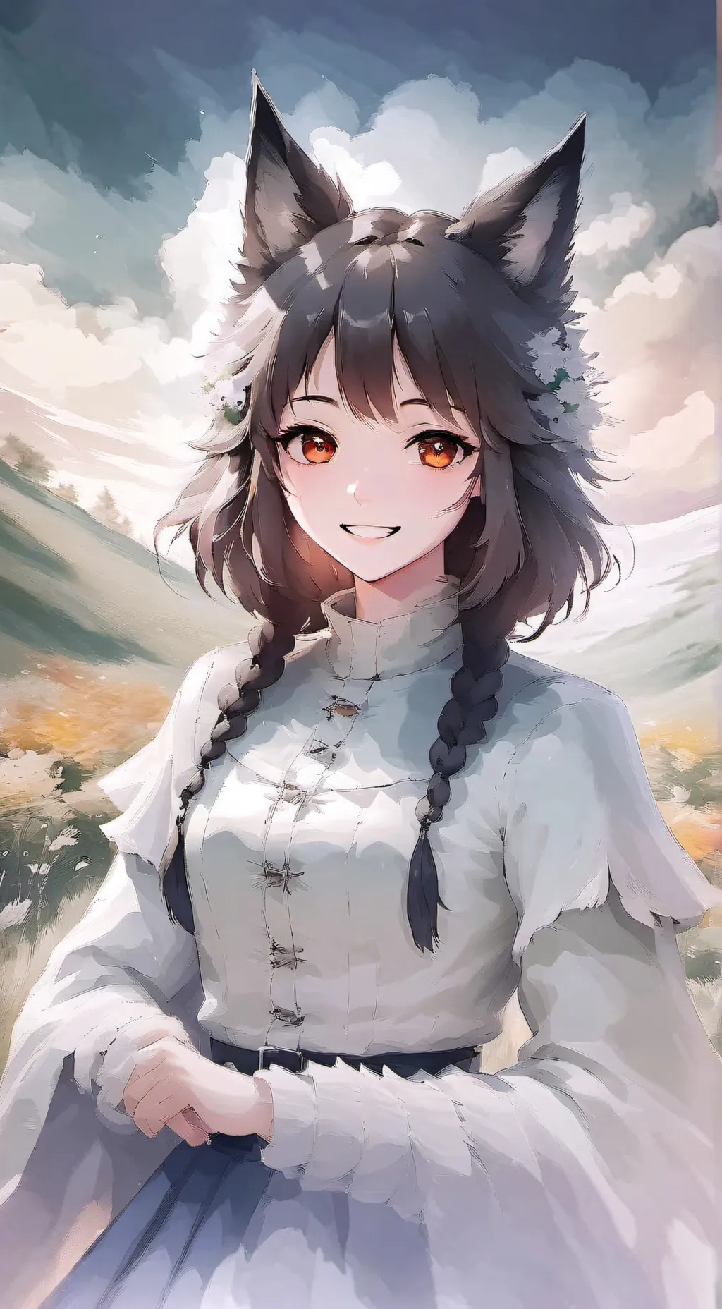 ai character: light  background