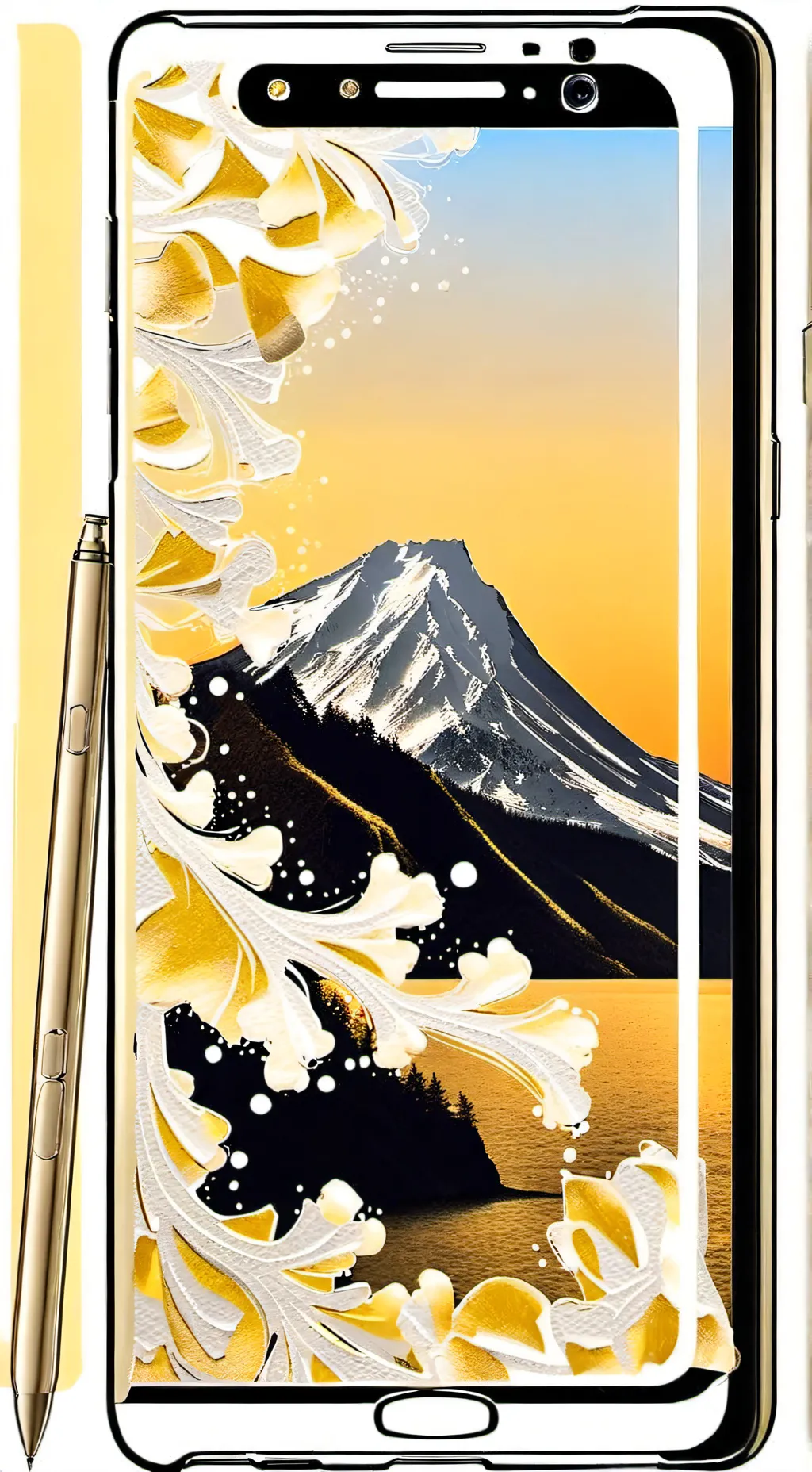 ai character: Samsung Note 7 background