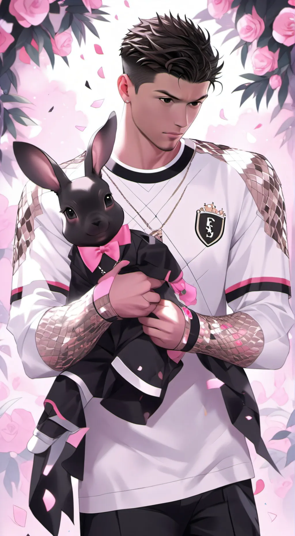 ai character: CRISTIANO RONALDO  background