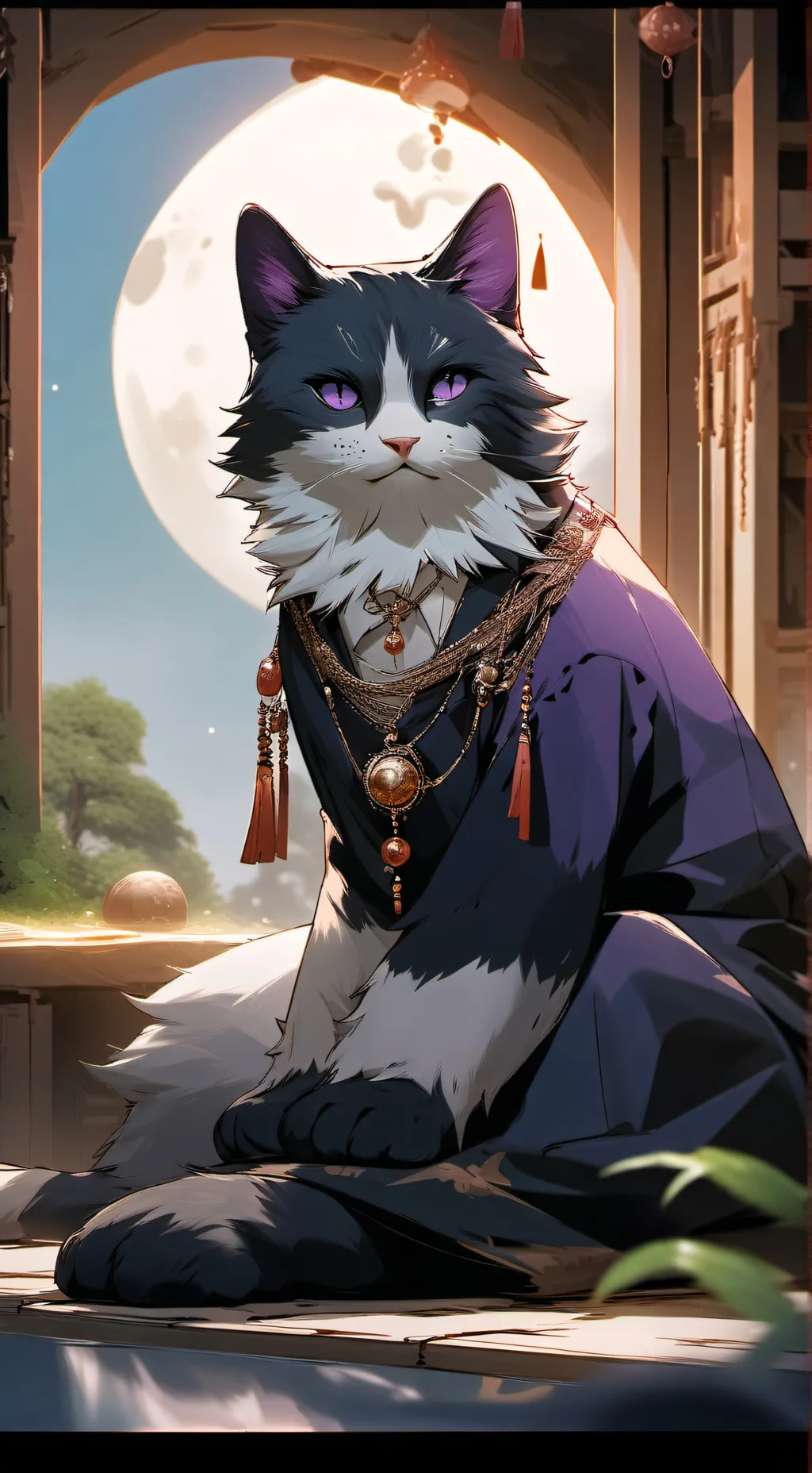 ai character: catnap background