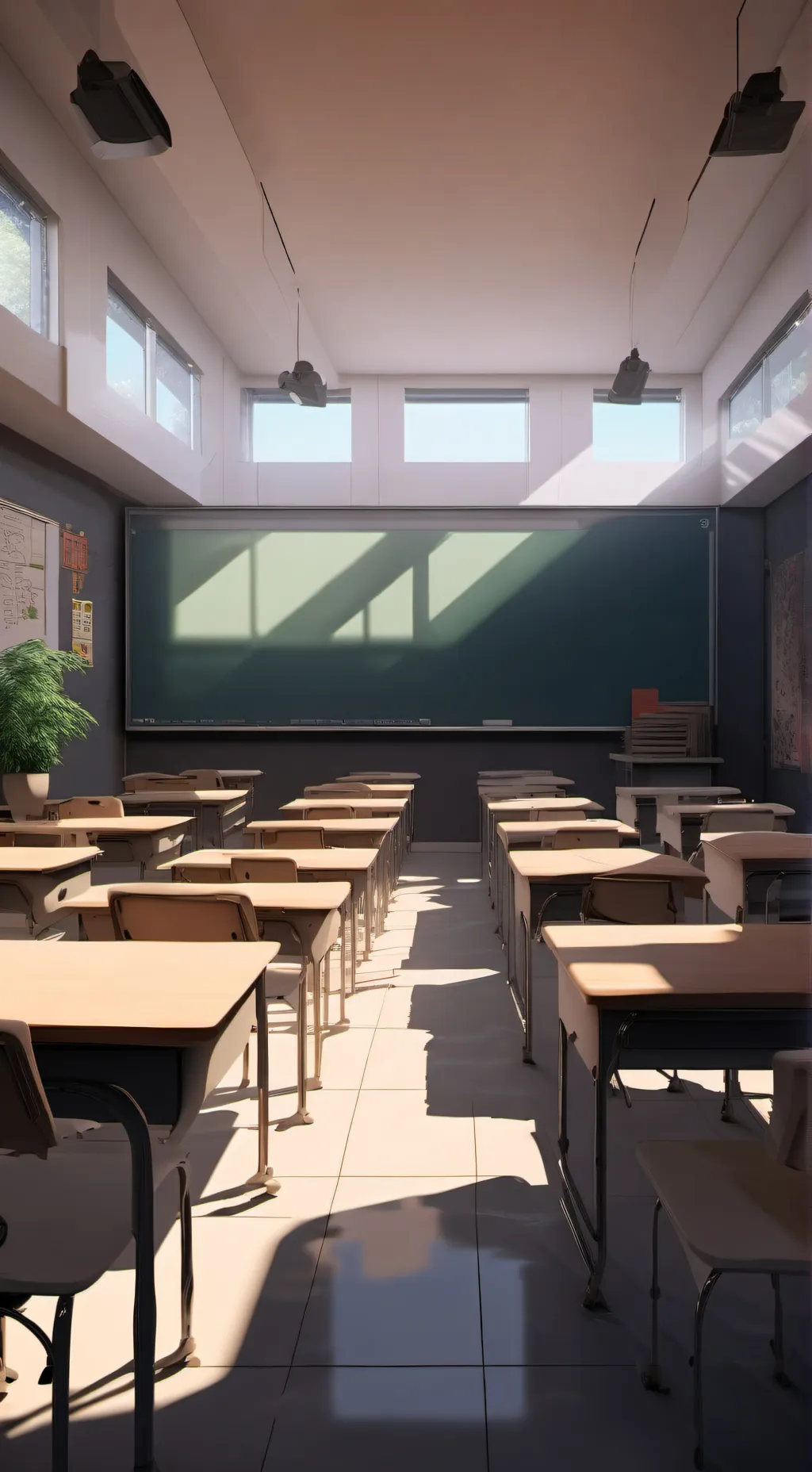 ai character: V - aquamarine background