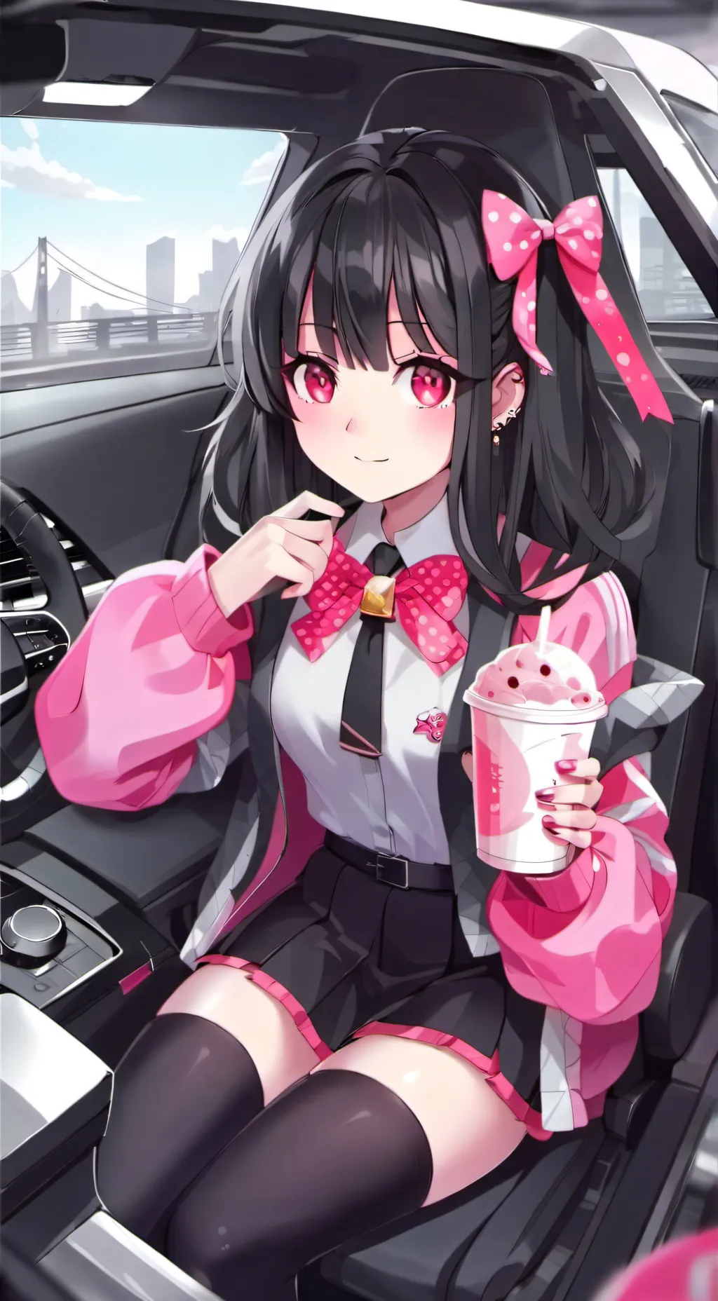 ai character: Your gf background