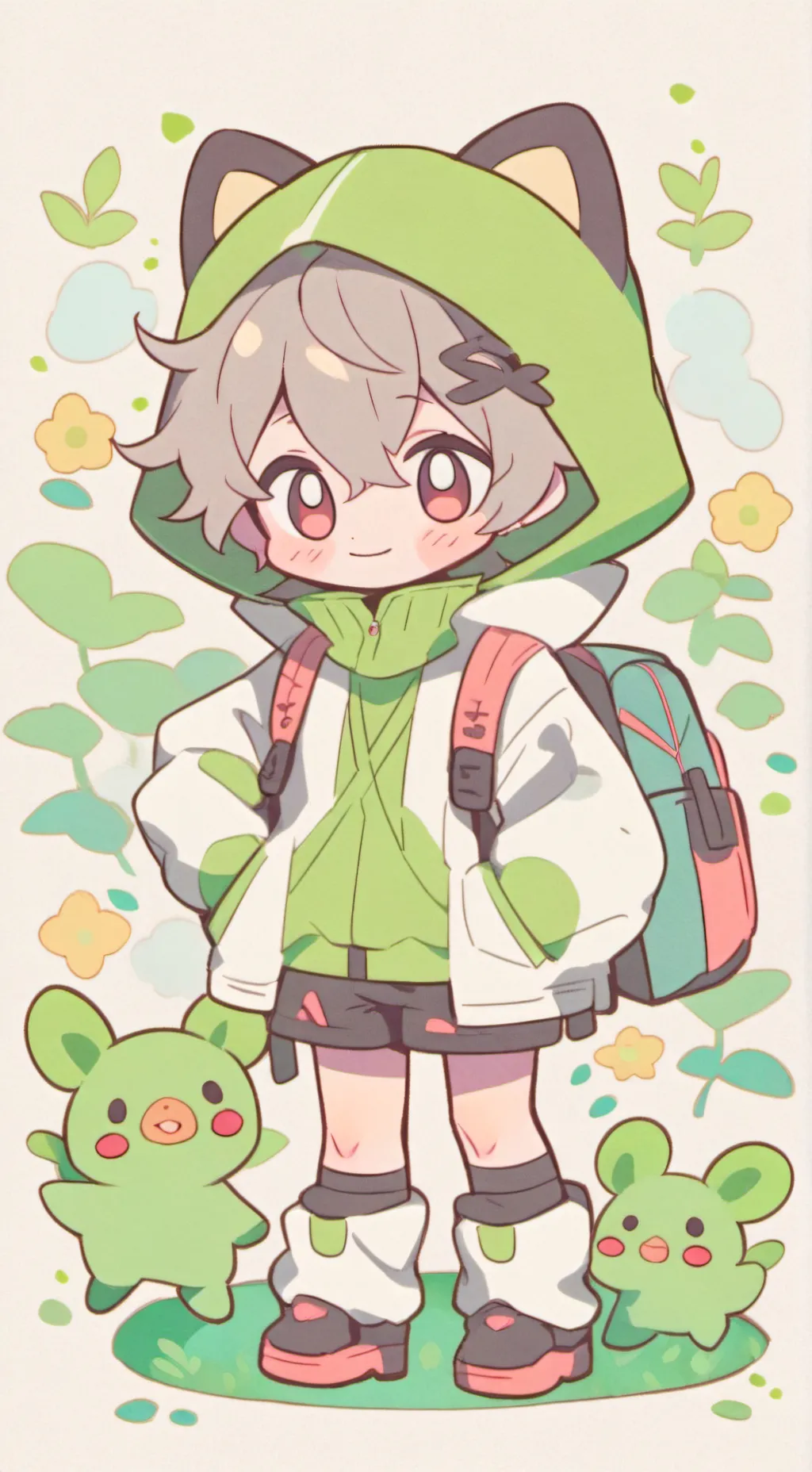 ai character: Minecraft background