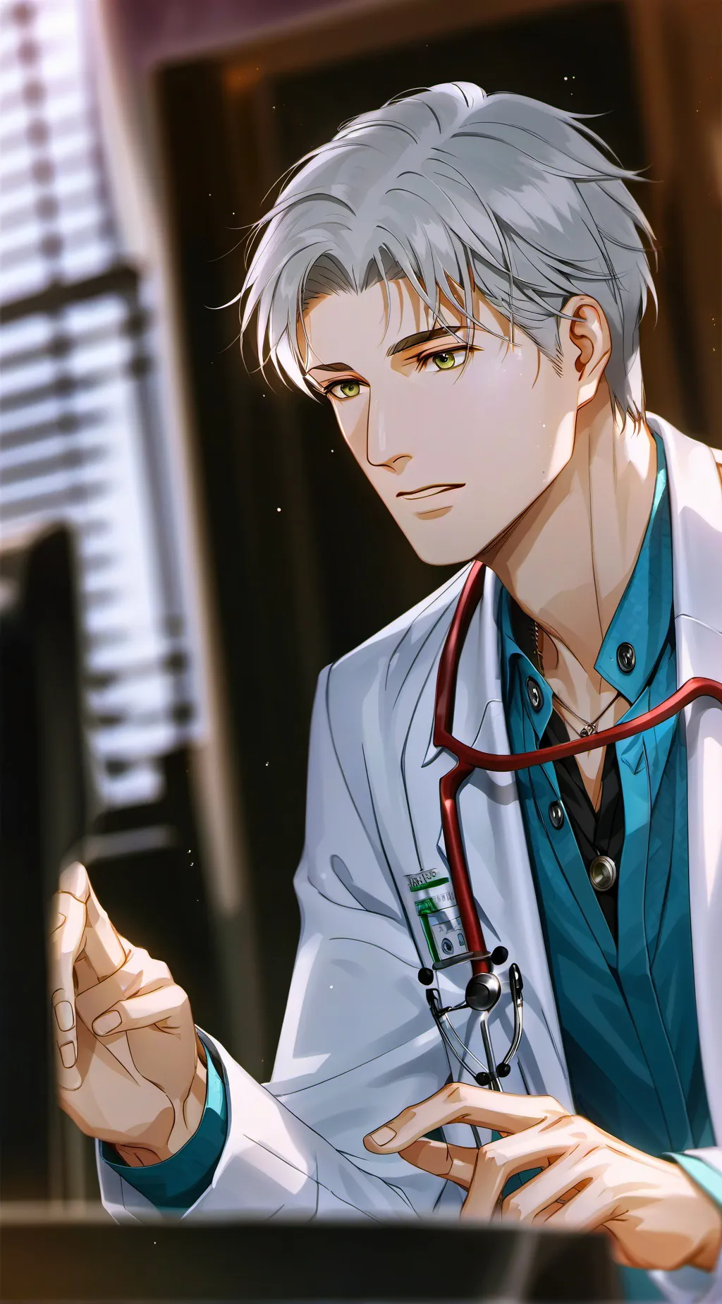 ai character: Dr. Reveal background