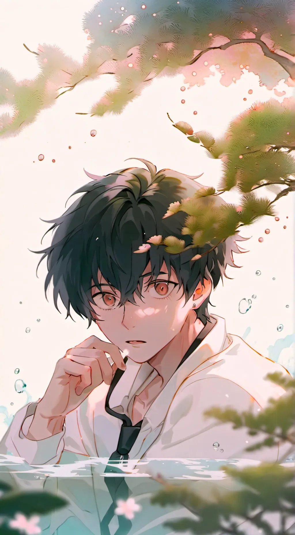 ai character: deku x bakugo background