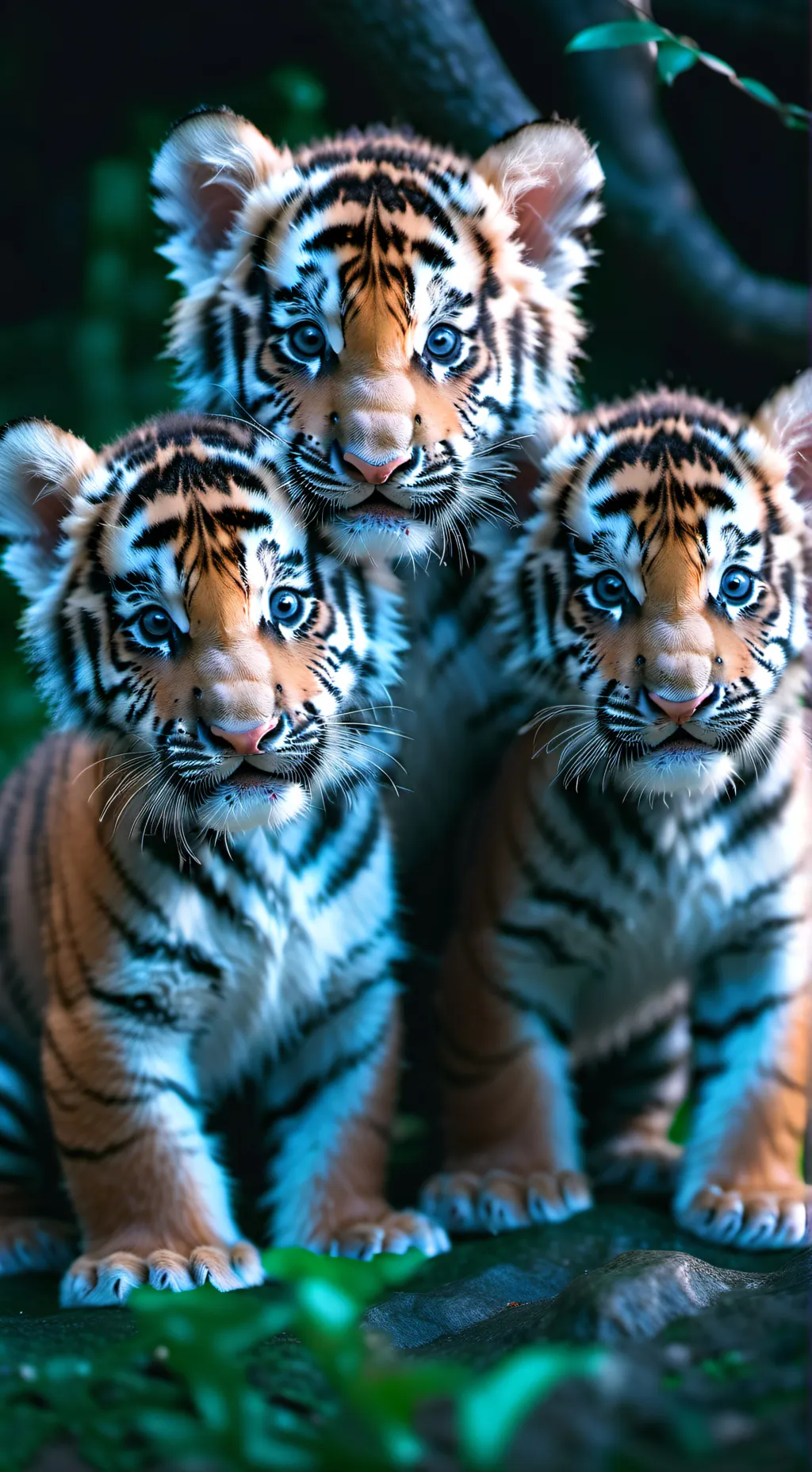 ai character: tiger cubs background