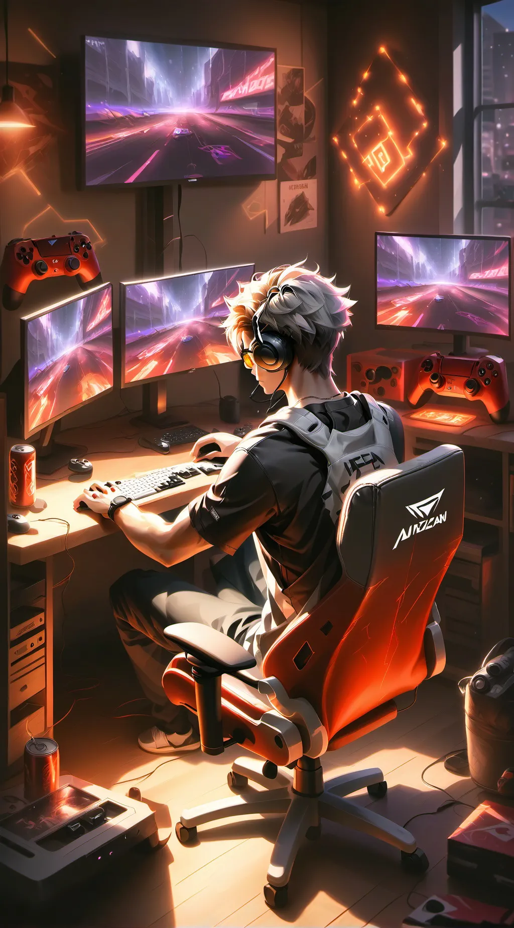 ai character: ending game:] background