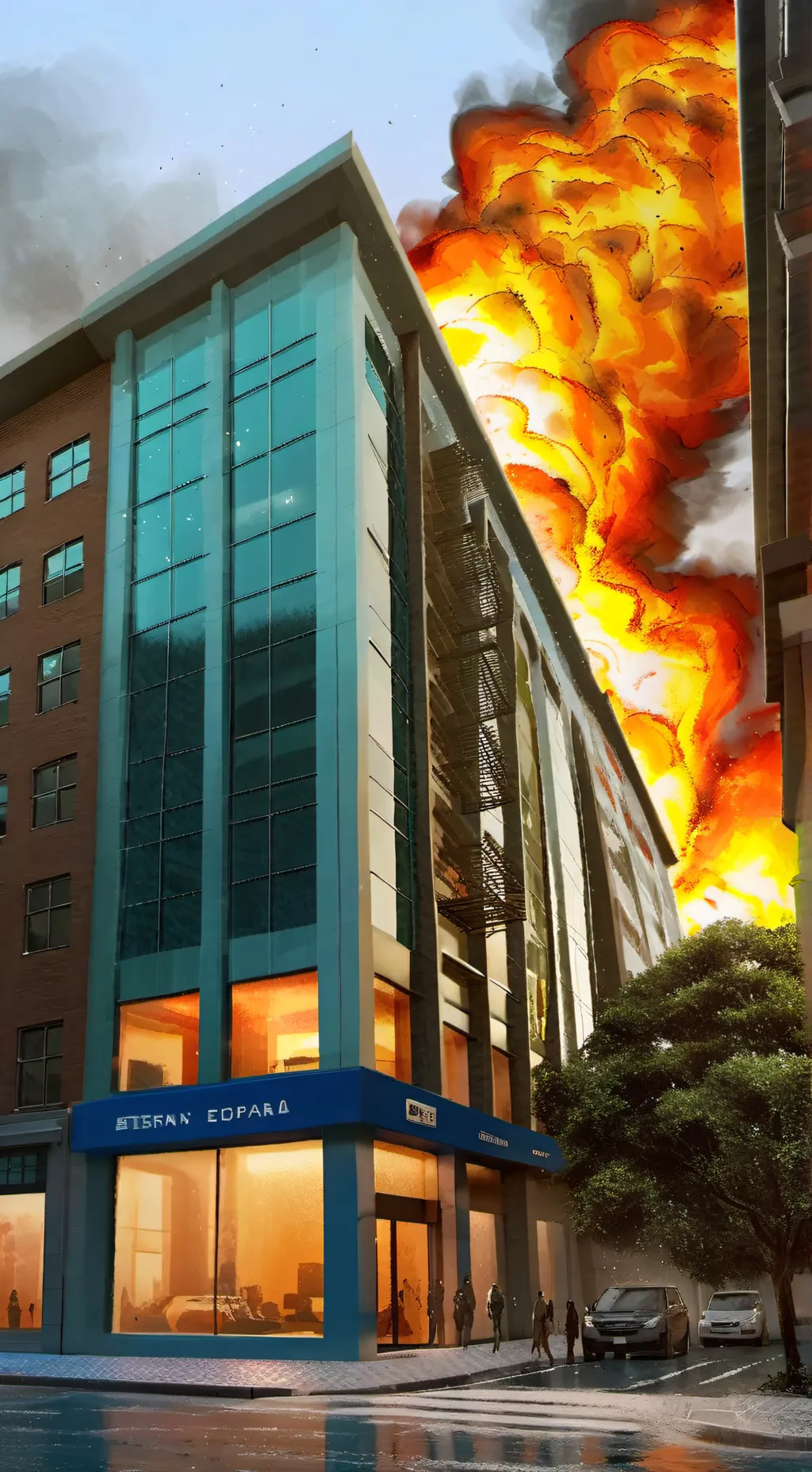 ai character: MHA FIRE background