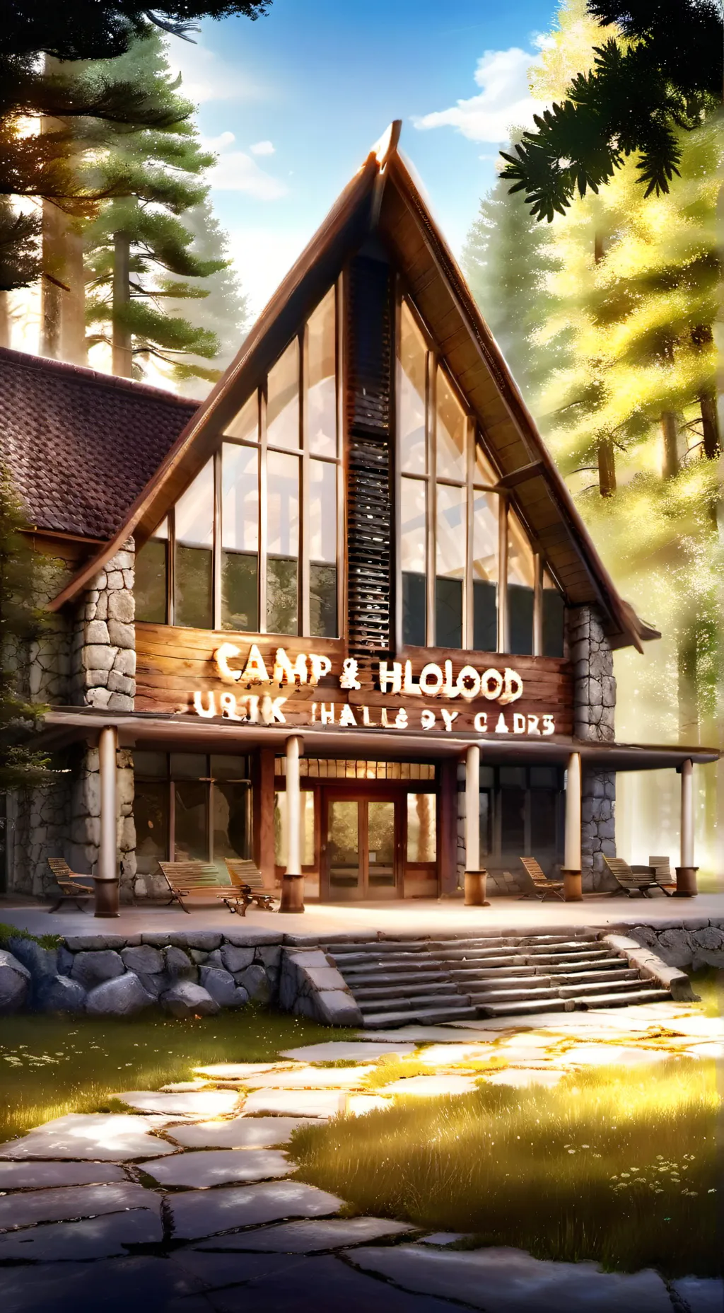 ai character: Camp half-blood  background