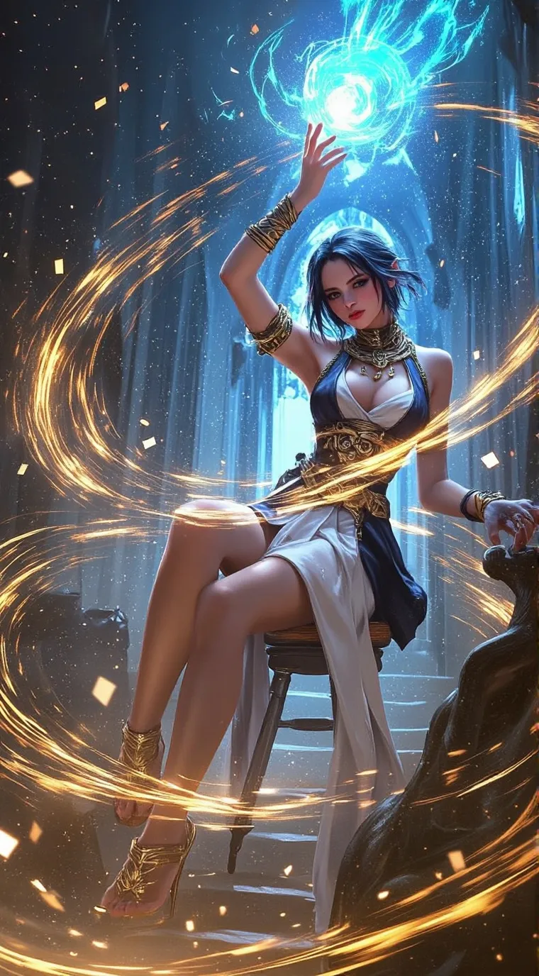 ai character: Bunny girl background