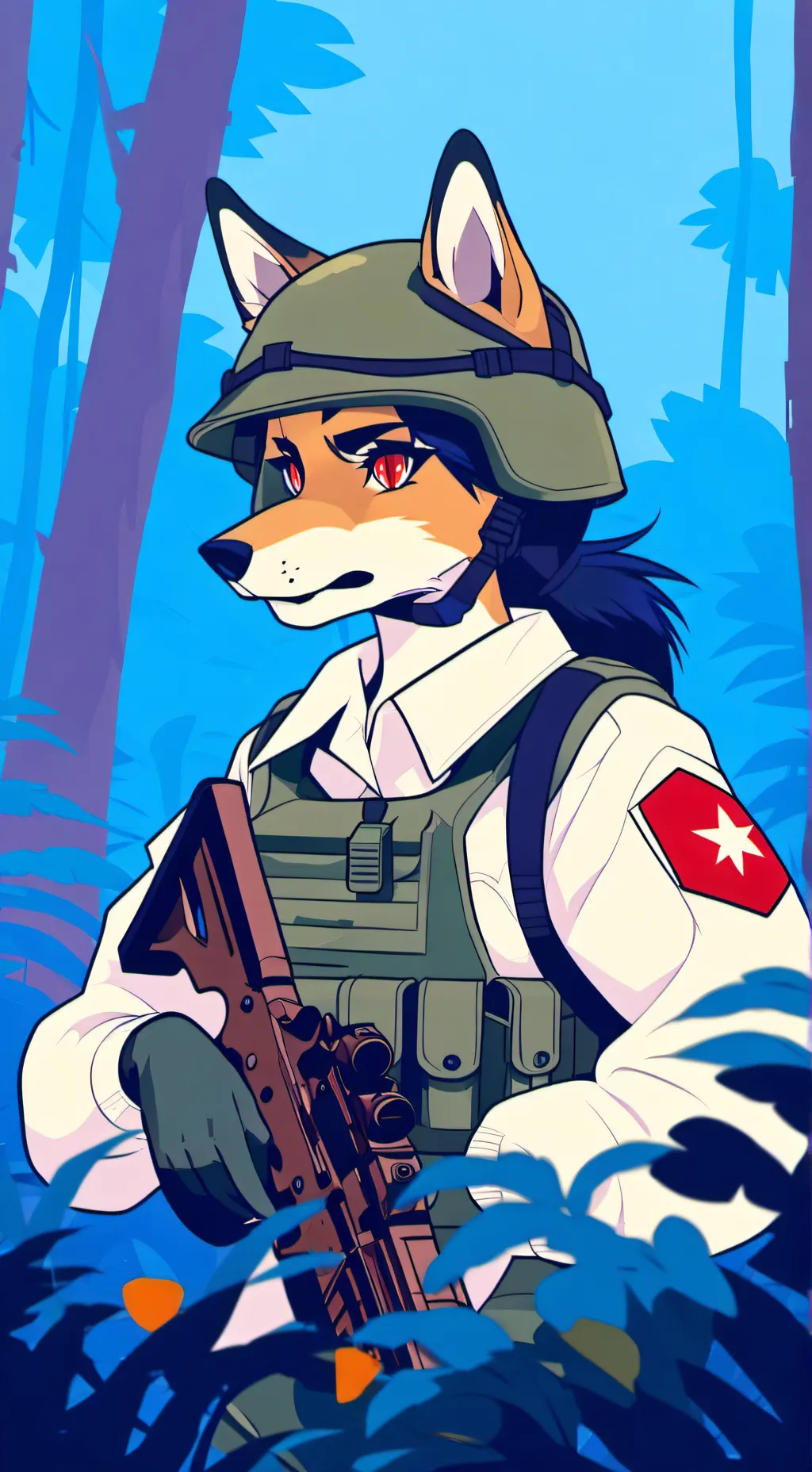 ai character: Katie Jacksonville background