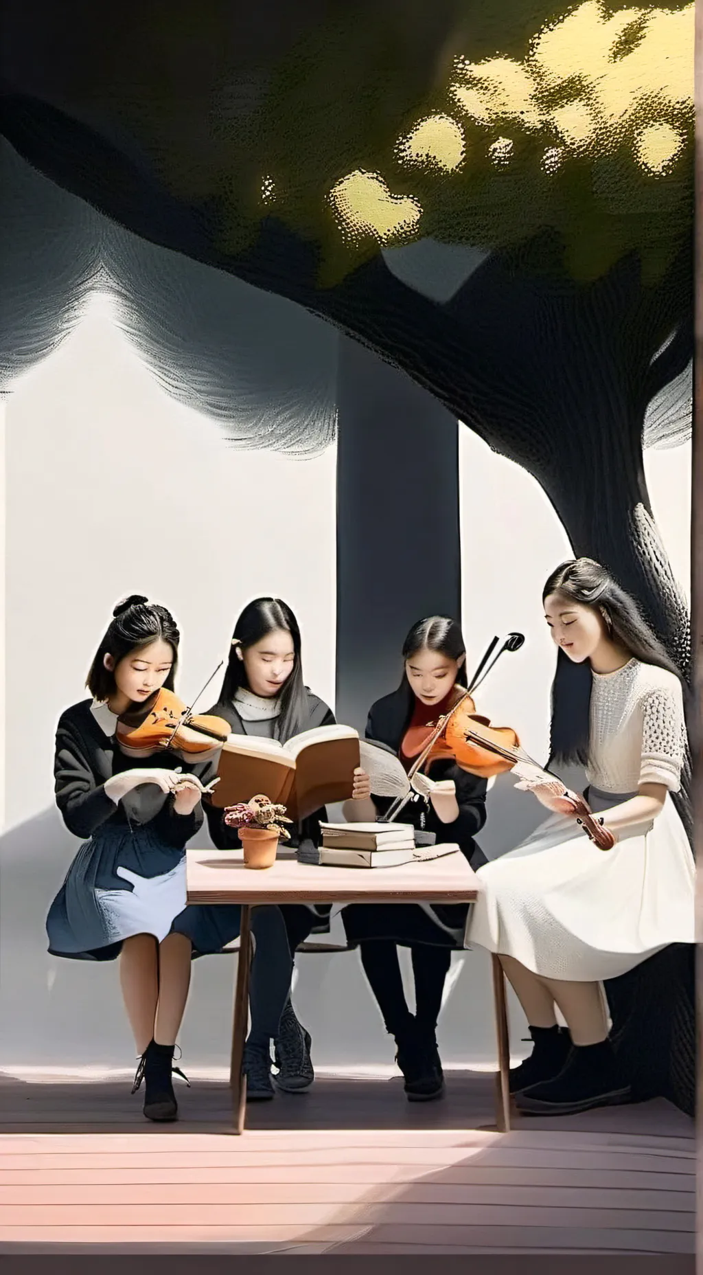 ai character: 🖤BLACKPINK🩷 background