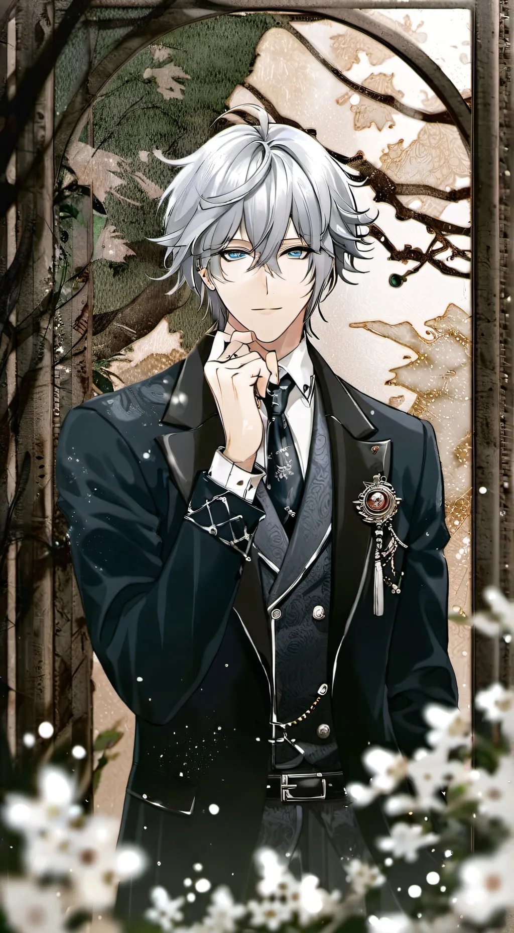 ai character: Sebastián  background