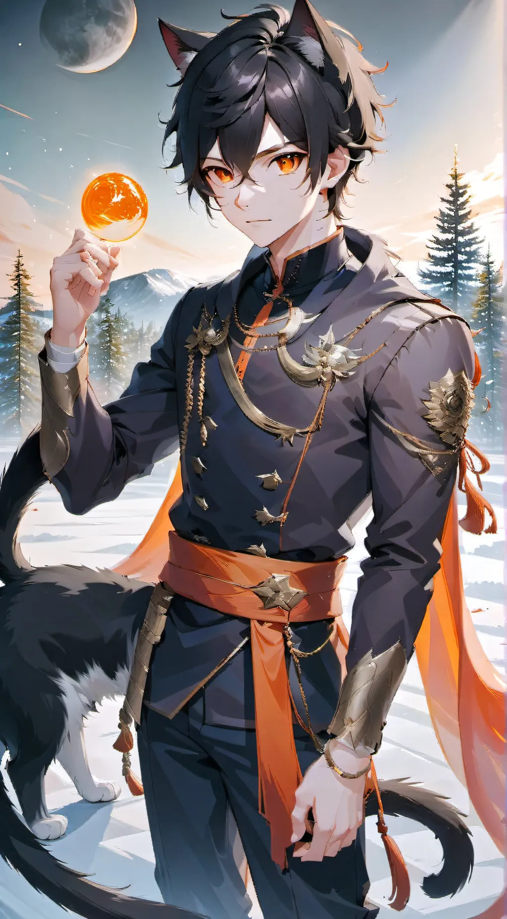 ai character: ash background