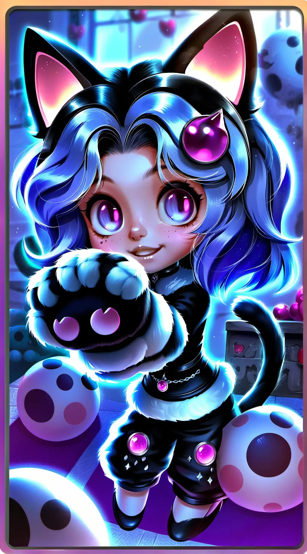 ai character: MHA furry background