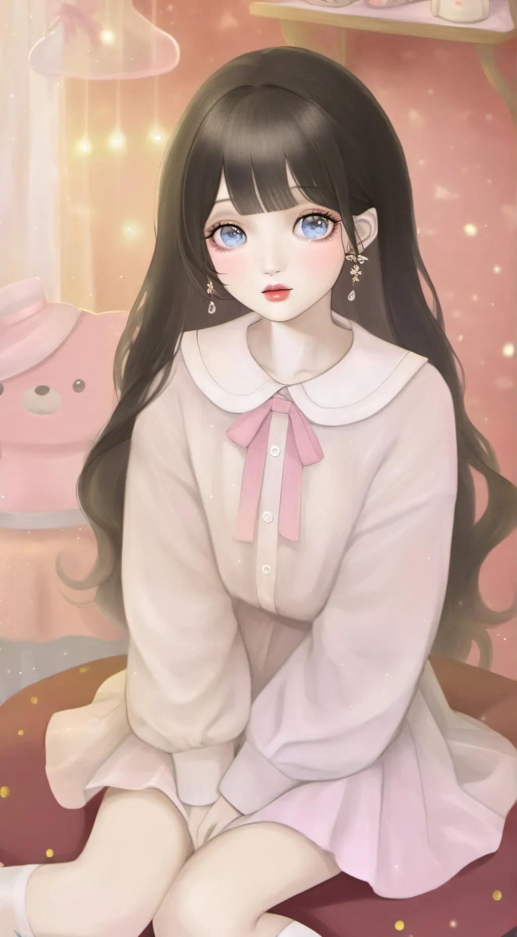 ai character: Ella and mha background